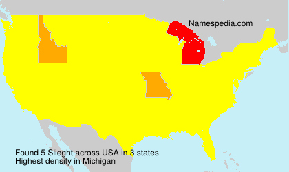 Surname Slieght in USA Surname Slieght in USA