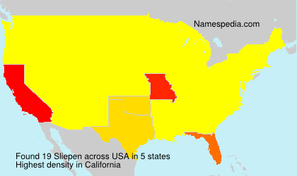 Surname Sliepen in USA Surname Sliepen in USA