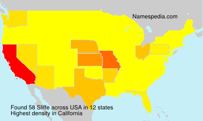 Surname Sliffe in USA Surname Sliffe in USA
