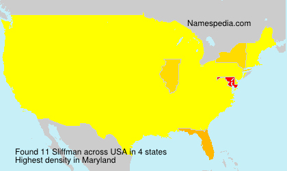 Surname Sliffman in USA Surname Sliffman in USA