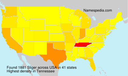 Surname Sliger in USA Surname Sliger in USA