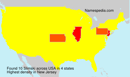 Surname Slimski in USA Surname Slimski in USA