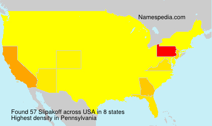 Surname Slipakoff in USA Surname Slipakoff in USA