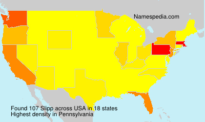 Surname Slipp in USA Surname Slipp in USA