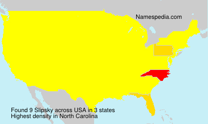 Surname Slipsky in USA Surname Slipsky in USA