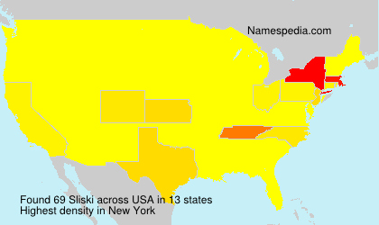 Surname Sliski in USA Surname Sliski in USA