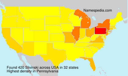 Surname Slivinski in USA Surname Slivinski in USA