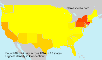 Surname Slivinsky in USA Surname Slivinsky in USA