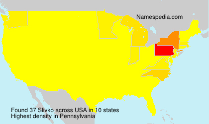Surname Slivko in USA Surname Slivko in USA