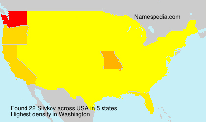 Surname Slivkov in USA Surname Slivkov in USA