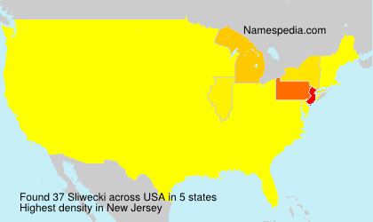 Surname Sliwecki in USA Surname Sliwecki in USA