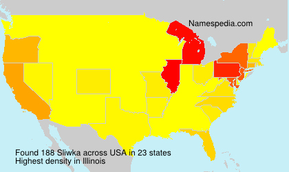 Surname Sliwka in USA