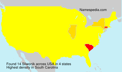 Surname Sliwonik in USA Surname Sliwonik in USA