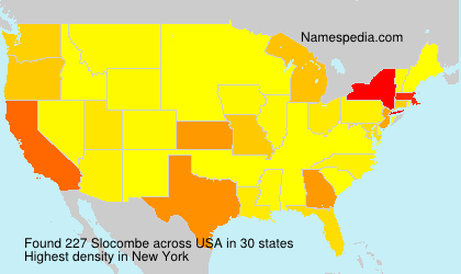 Surname Slocombe in USA Surname Slocombe in USA