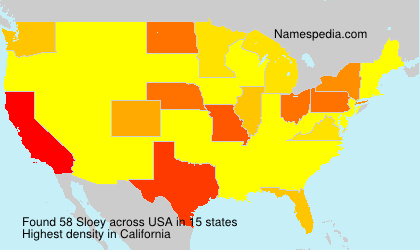 Surname Sloey in USA Surname Sloey in USA