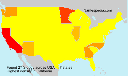 Surname Sloggy in USA Surname Sloggy in USA