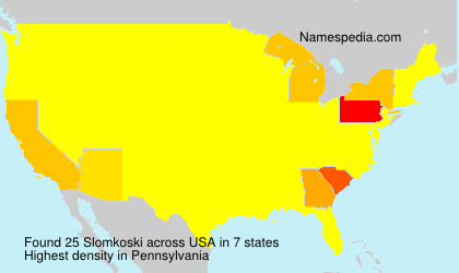 Surname Slomkoski in USA Surname Slomkoski in USA