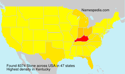 Surname Slone in USA Surname Slone in USA