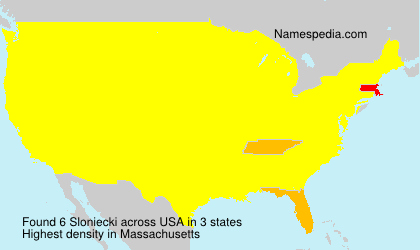 Surname Sloniecki in USA Surname Sloniecki in USA