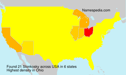 Surname Slonkosky in USA Surname Slonkosky in USA