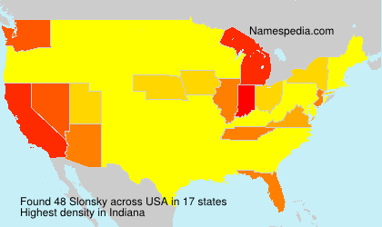 Surname Slonsky in USA Surname Slonsky in USA