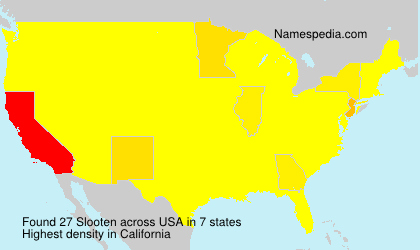 Surname Slooten in USA Surname Slooten in USA