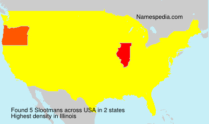 Surname Slootmans in USA Surname Slootmans in USA