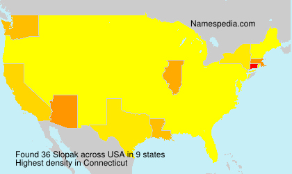 Surname Slopak in USA Surname Slopak in USA