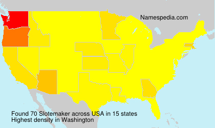 Surname Slotemaker in USA Surname Slotemaker in USA