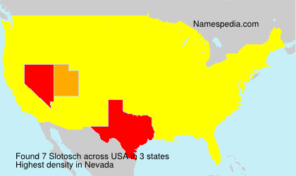 Surname Slotosch in USA Surname Slotosch in USA