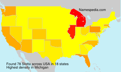 Surname Slotta in USA Surname Slotta in USA