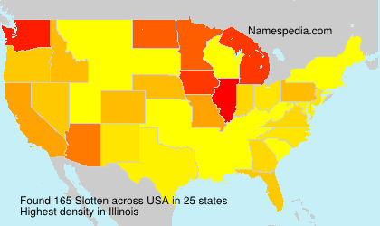 Surname Slotten in USA Surname Slotten in USA