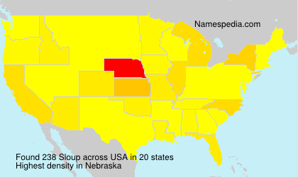 Surname Sloup in USA Surname Sloup in USA