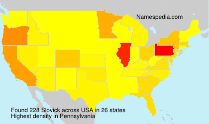 Surname Slovick in USA Surname Slovick in USA
