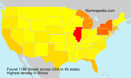 Surname Slowik in USA Surname Slowik in USA