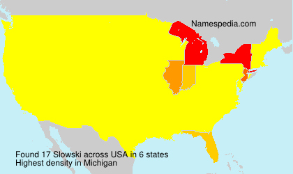 Surname Slowski in USA