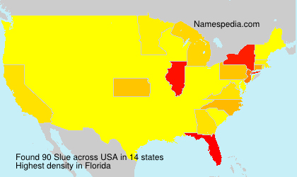 Surname Slue in USA Surname Slue in USA