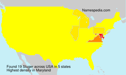 Surname Sluger in USA Surname Sluger in USA