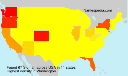 Surname Sluman in USA Surname Sluman in USA