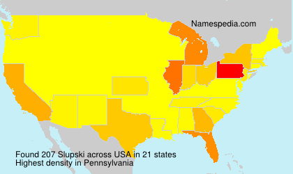 Surname Slupski in USA Surname Slupski in USA