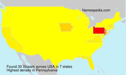 Surname Slusark in USA Surname Slusark in USA