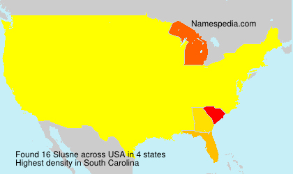 Surname Slusne in USA Surname Slusne in USA