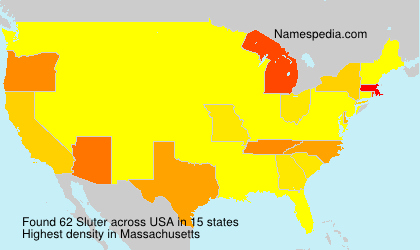 Surname Sluter in USA Surname Sluter in USA