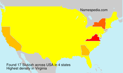Surname Slutzah in USA Surname Slutzah in USA