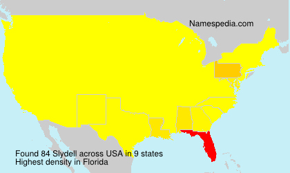 Surname Slydell in USA Surname Slydell in USA