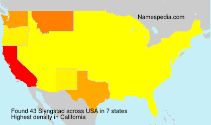 Surname Slyngstad in USA Surname Slyngstad in USA