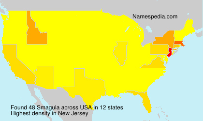 Surname Smagula in USA