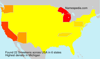 Surname Smeekens in USA Surname Smeekens in USA
