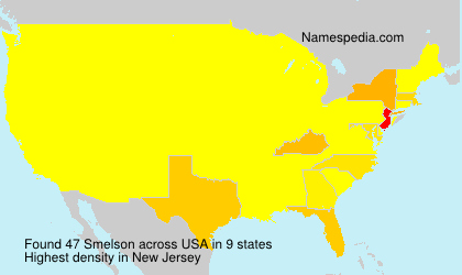 Surname Smelson in USA Surname Smelson in USA