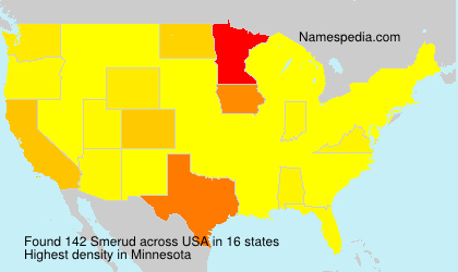 Surname Smerud in USA Surname Smerud in USA